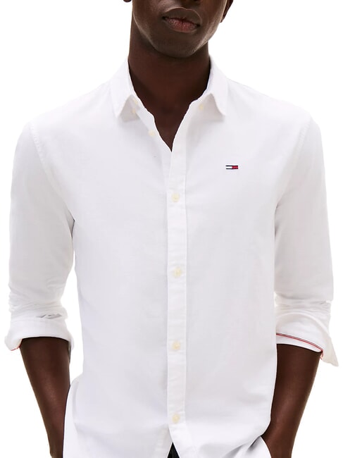 TH JEANS Flag chemise en coton blanc - Chemises pour hommes