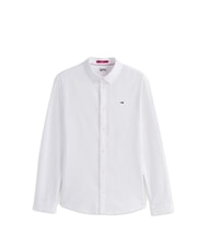 TOMMY HILFIGER TH JEANS Flag chemise en coton blanc - Chemises pour hommes - 4