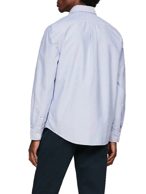 TH  chemise en coton &agrave; manches longues bleu royal - Chemises pour hommes