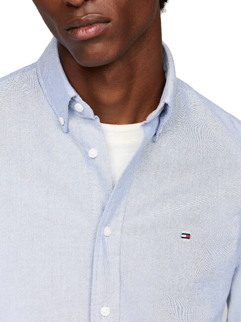 TH  chemise en coton &agrave; manches longues bleu royal - Chemises pour hommes