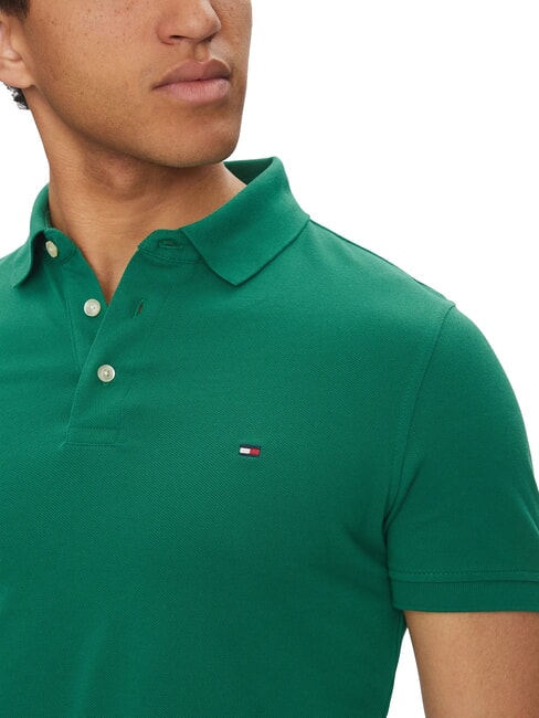 1985  1985 Polo coupe slim nouveau vert - chemise polo