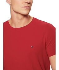 TOMMY HILFIGER  T-shirt extensible pour homme rouge moyen - T-shirt - 3