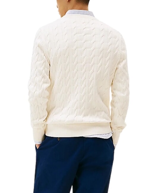 TH  Pull col rond p&eacute;tale d'ivoire - Pulls pour hommes