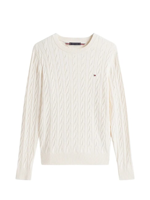 TH  Pull col rond p&eacute;tale d'ivoire - Pulls pour hommes