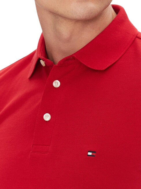 1985  1985 Polo coupe slim rouge moyen - chemise polo