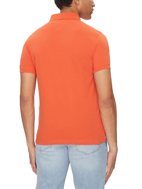 1985  1985 Polo coupe slim orange &eacute;clatant - chemise polo