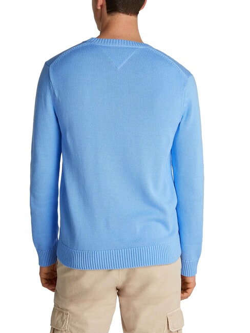 TH JEANS  Col rond en coton bleu prune - Pulls pour hommes