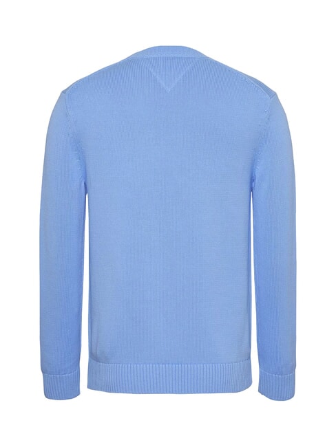 TH JEANS  Col rond en coton bleu prune - Pulls pour hommes
