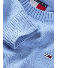 TOMMY HILFIGER TH JEANS  Col rond en coton bleu prune - Pulls pour hommes - 6