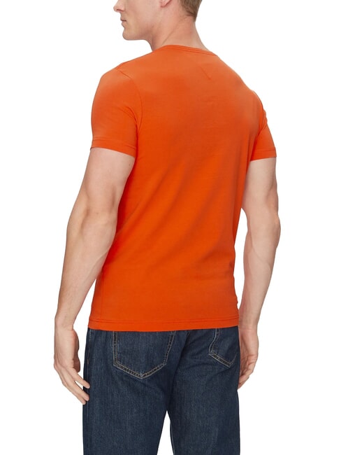  T-shirt extensible pour homme orange &eacute;clatant - T-shirt