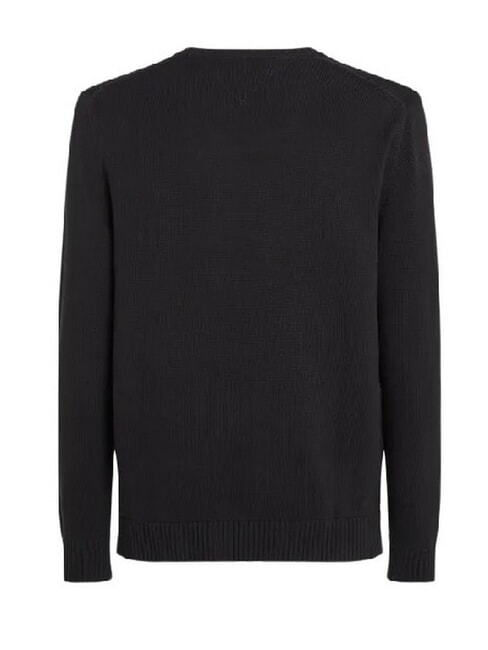 TH JEANS  Col rond en coton noir - Pulls pour hommes