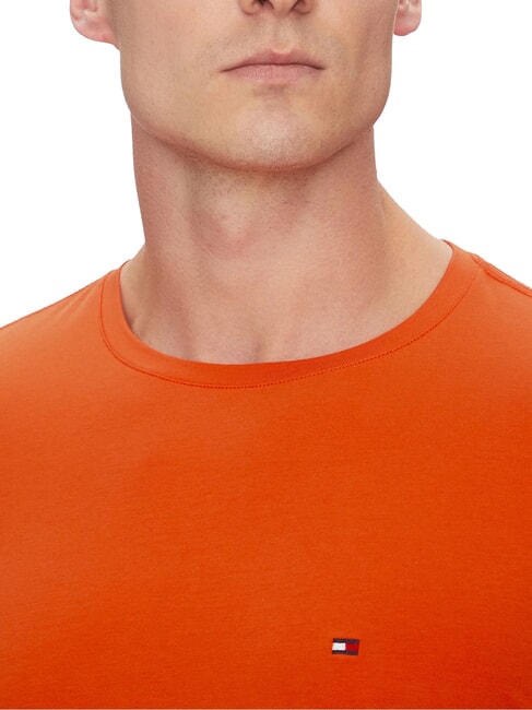  T-shirt extensible pour homme orange &eacute;clatant - T-shirt