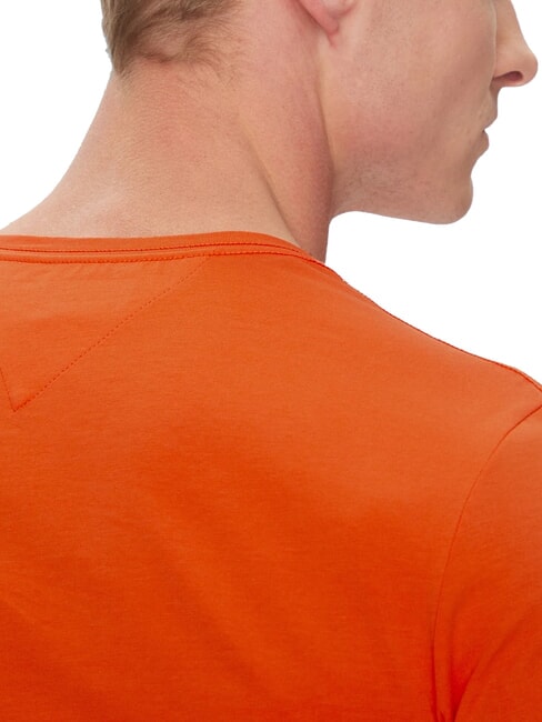  T-shirt extensible pour homme orange &eacute;clatant - T-shirt