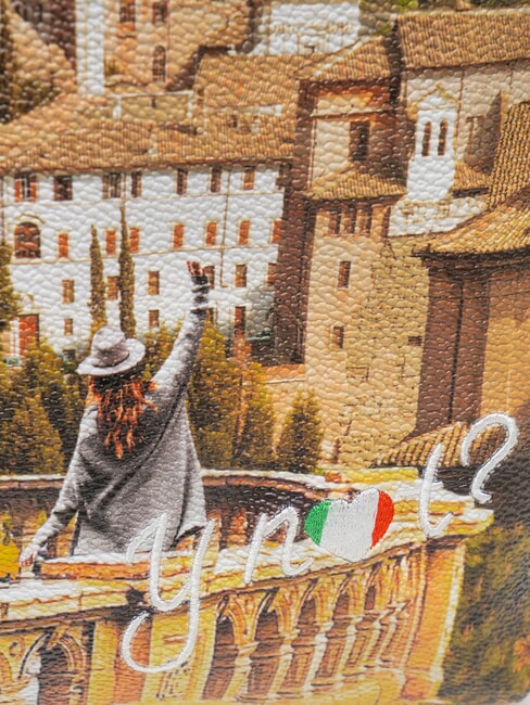 YESBAG Sac &agrave; dos rond &agrave; deux compartiments Paysage de Rome - Sacs pour Femme