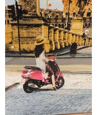 YNOT YESBAG Sac cabas bandouli&egrave;re moyen VACANCES ROMAINES - Sacs pour Femme - 3