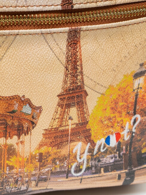 YESBAG Grand sac &agrave; dos avec poche Paris dr&ocirc;le - Sacs pour Femme