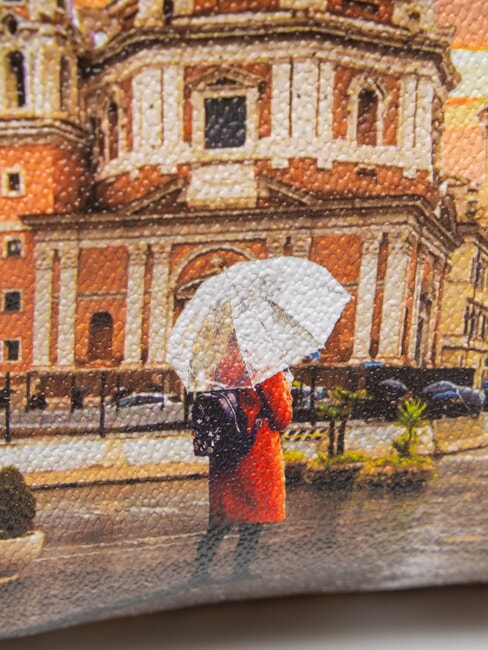 YESBAG Sac bandouli&egrave;re avec bandouli&egrave;re Rome sous la pluie - Sacs pour Femme
