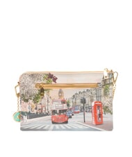 YNOT YESBAG Pochette avec bandouli&egrave;re en m&eacute;tal Arc-en-ciel de Londres - Sacs pour Femme - 4