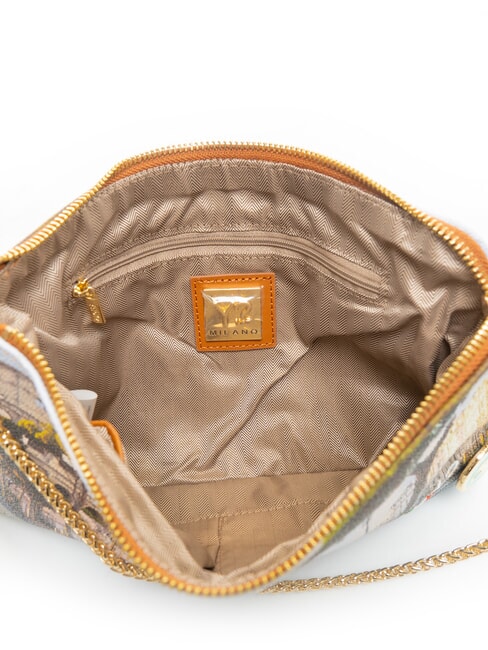 YESBAG Pochette avec bandouli&egrave;re en m&eacute;tal imp&eacute;rial - Sacs pour Femme