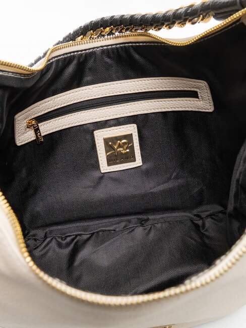 RACHEL Grand sac en forme de croissant avec bandouli&egrave;re cr&egrave;me - Sacs pour Femme