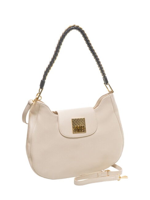 RACHEL Sac bandouli&egrave;re &agrave; rabat et bandouli&egrave;re cr&egrave;me - Sacs pour Femme