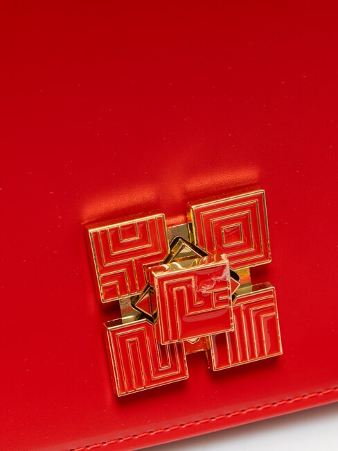 LUCY Sac bandouli&egrave;re &agrave; rabat ROUGE - Sacs pour Femme