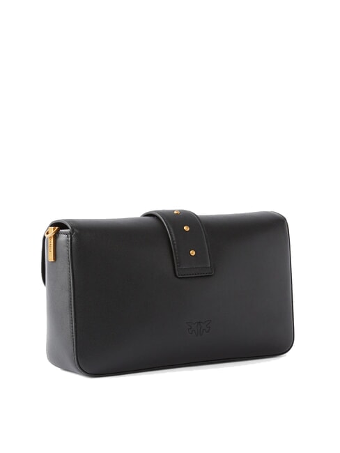 LOVE ONE sac bandouli&egrave;re en cuir noir-or antique - Sacs pour Femme