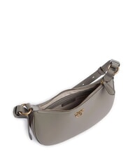 PINKO HALF MOON Sac bandouli&egrave;re en cuir noyer-or antique - Sacs pour Femme - 4