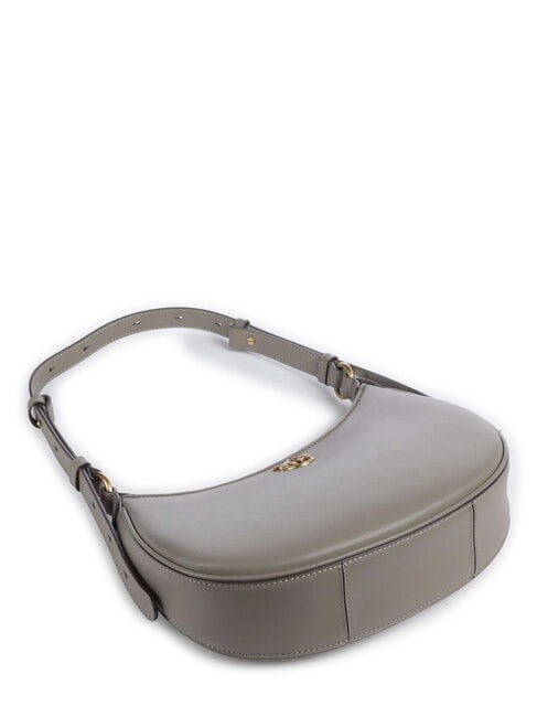 HALF MOON Sac bandouli&egrave;re en cuir noyer-or antique - Sacs pour Femme