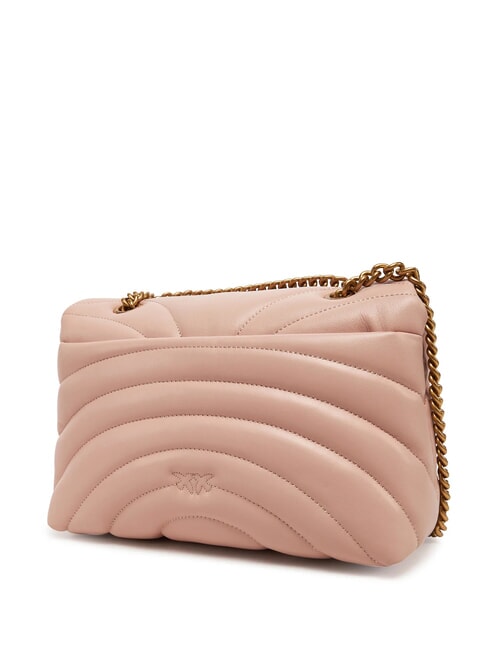 LOVE PUFF CLASSIC Sac bandouli&egrave;re en cuir nappa poudre-or antique - Sacs pour Femme