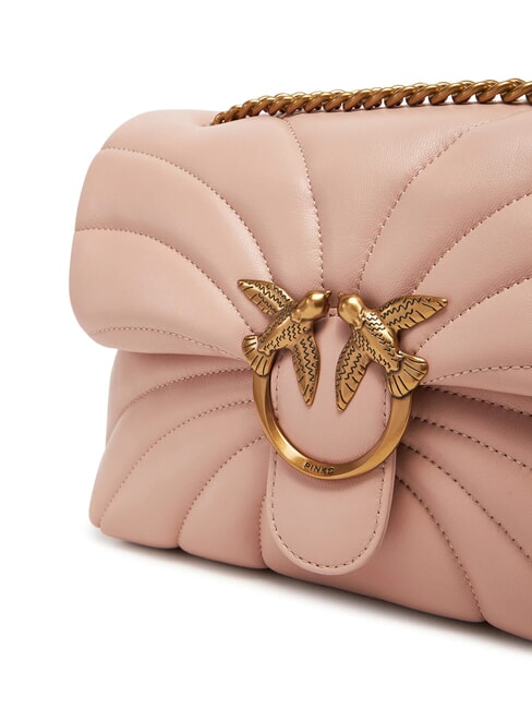 LOVE PUFF CLASSIC Sac bandouli&egrave;re en cuir nappa poudre-or antique - Sacs pour Femme