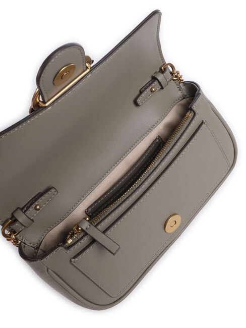 LOVE ONE POCKET Sac &agrave; bandouli&egrave;re en cuir noyer-or antique - Sacs pour Femme