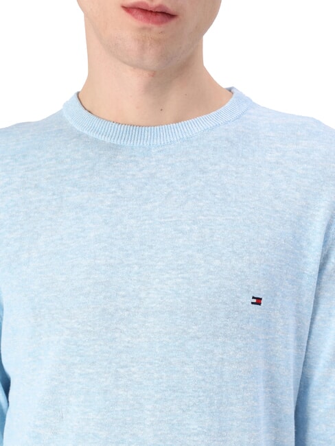 TH pull ras du cou en lin m&eacute;lang&eacute; authentique extensible - Pulls pour hommes