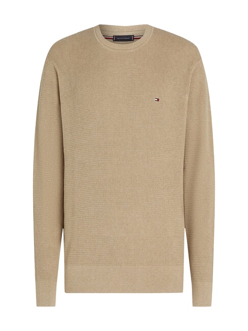 TH pull en coton &agrave; col rond bleu clair - Pulls pour hommes