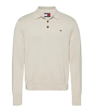 TOMMY HILFIGER TH JEANS Pull &agrave; col et boutons papier journal - Pulls pour hommes - 4