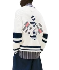 TOMMY HILFIGER TH Gilet en coton &agrave; boutons &eacute;cru - Pulls pour hommes - 2