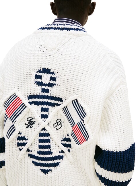 TH Gilet en coton &agrave; boutons &eacute;cru - Pulls pour hommes