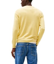 TOMMY HILFIGER TH pull &agrave; col rond micro-logo bruy&egrave;re citronnelle - Pulls pour hommes - 2