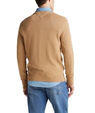 TOMMY HILFIGER TH pull &agrave; col rond micro-logo toile de safari - Pulls pour hommes - 2