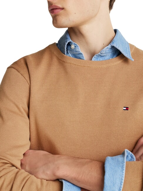 TH pull &agrave; col rond micro-logo toile de safari - Pulls pour hommes