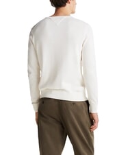 TOMMY HILFIGER TH pull &agrave; col rond micro-logo p&eacute;tale d'ivoire - Pulls pour hommes - 2