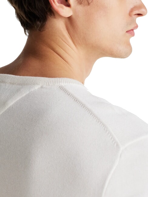 TH pull &agrave; col rond micro-logo p&eacute;tale d'ivoire - Pulls pour hommes