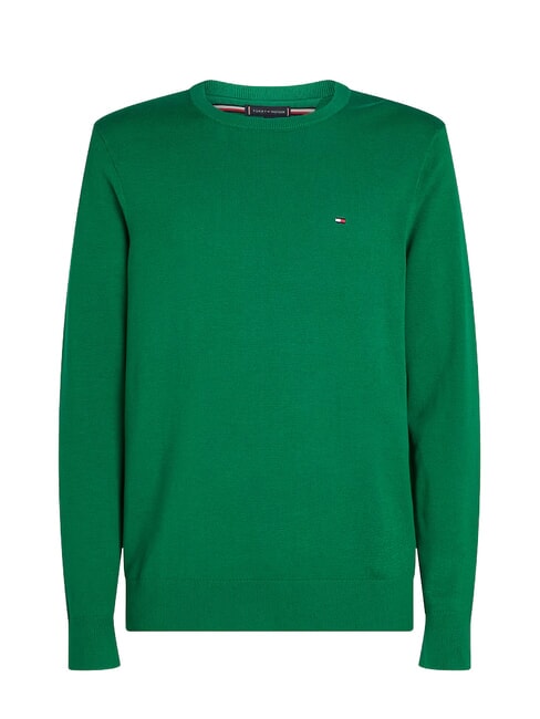 TH pull &agrave; col rond micro-logo nouveau vert - Pulls pour hommes