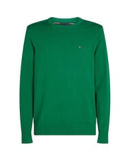 TOMMY HILFIGER TH pull &agrave; col rond micro-logo nouveau vert - Pulls pour hommes - 4