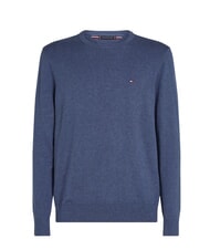 TOMMY HILFIGER TH pull &agrave; col rond micro-logo Bruy&egrave;re de la mer &Eacute;g&eacute;e - Pulls pour hommes - 4