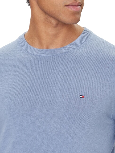 TH pull &agrave; col rond micro-logo bruy&egrave;re bleue du navire - Pulls pour hommes