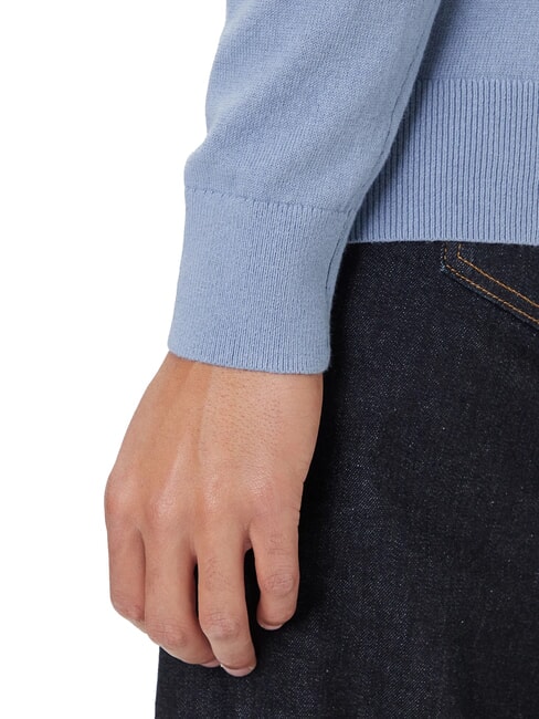 TH pull &agrave; col rond micro-logo bruy&egrave;re bleue du navire - Pulls pour hommes