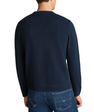 TOMMY HILFIGER TH JEANS Pull &agrave; col rond avec logo brod&eacute; marine nuit noire - Pulls pour hommes - 2