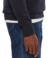 TOMMY HILFIGER TH Pull &agrave; col rond en nid d'abeille ciel du d&eacute;sert - Pulls pour hommes - 4