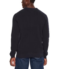 TOMMY HILFIGER TH Pull &agrave; col rond en nid d'abeille ciel du d&eacute;sert - Pulls pour hommes - 2
